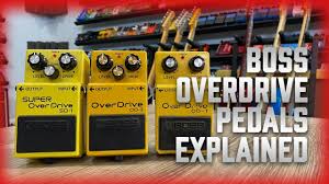 I explain how every overdrive you've ever heard basically comes. Boss Overdrive Pedals Explained Od 1 Od 3 Sd 1 Youtube
