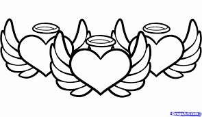 See skull outline stock video clips. Angel With Wings Coloring Page Coloring Pages For All Ages Coloring Home