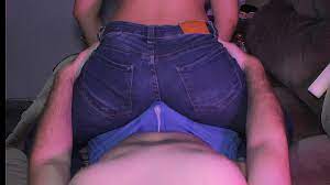 Dry humping assjob in tight jeans, cum through underwear rubbing ass |  xHamster