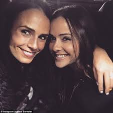 Jordana Brewster opts for casual chic in skinny jeans and a gilet