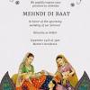 This beautiful indian invitation is a printable digital download perfect for your mayoun, mehndi, dholki, haldi or sangeet. 1