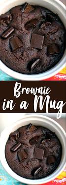 Brownie In A Mug Microwave Dessert Mug Recipes Desserts