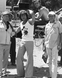 Michael Landon behind the scenes of Little House on the Prairie  (1974-1983). The beloved television series aired on this day in 1974, making  today the 50th anniversary. It was Landon's real life