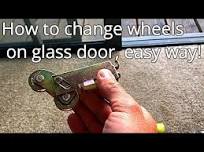 How to replace rollers, wheels on sliding glass patio door the easy way.