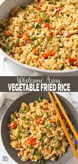 Healthy Fried Brown Rice With Vegetables Asian Fried Rice Recipe Healthy Rice Recipes Vegetable Fried Rice Healthy Fried Rice
