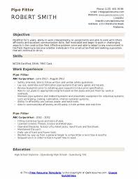 Pipe Fitter Resume Samples Qwikresume