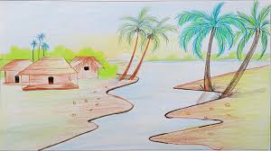 Pencil Drawing Of Natural Scenery Sunrise Pencildrawing2019 Here presented 53+ pastel drawing sunset images for free to download, print or share.