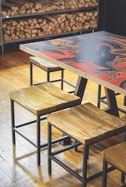 Custom wood furniture makers near me. Custom Wood Furniture Maker Lights Up The Restaurant Scene Furniture Lighting Decor