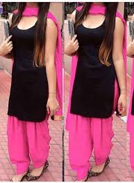 Black And Pink Patiala Suit Pin By Paresh Mayani On Uk Special Rakhi Collection Patiala Suit Designs Patiala Dress Salwar Designs