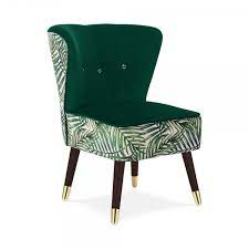 Very thick padding makes this seat cushion turn an uncomfortable lawn chair into a really comfortable lawn chair! Green Leaf Velvet Penelope Wingback Accent Chair Modern Lounge Chair