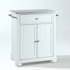 When your kitchen cupboards runneth over, it helps to have extra storage space. Alexandria Stainless Steel Top Portable Kitchen Island White Crosley Target