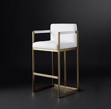 Wexler Square Fabric Stool Cadeiras Modernas Banquetas Para Cozinha Mesas E Cadeiras