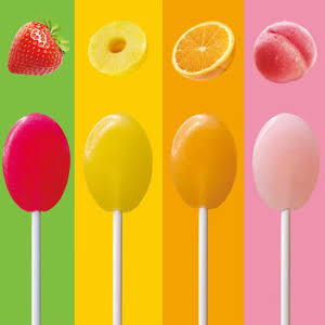 مصاصة فواكه ملونة Colorful Fruity Lollipop
