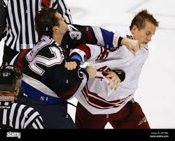 Vancouver Canucks' Tyler Bouck, left, connects with Phoenix Coyotes' Brad  Ference during the third period in Vancouver, Monday, March 29, 2004. The  Canucks defeated the Coyotes 6-1. (AP Photo/CP, Richard Lam Stock