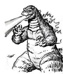 Godzilla is a japanese movie monster that looks like a prehistoric giant lizard. Coloring Pages Godzilla Coloring Library