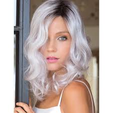 Now that it's been weeks since you've been able to hit the salon, you might be feeling a little withdraw. Dark Roots Women Short Wavy Curly Hair Cheap Ombre White Cosplay Lolita Wig Wish