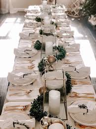 Black and gold chargers and plates and welcome, add gold cutlery and glasses, place white blooms in gold and black vases for a fresh touch. Our 2018 Slava An Elegant Black White And Gold Table Setting Life With Mar