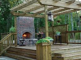 Wood Deck Designs Wood Deck Designs With Fireplace Vizimac Deck With Pergola Pergola Deck Fireplace
