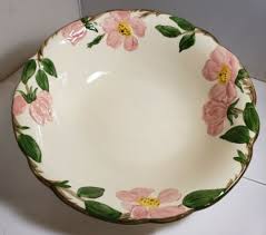 Laurel California “Life” Peach Pink Serving Bowl LARGE