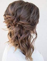 It is much easier to part your hair when wet. 40 Fall Wedding Hair Ideas That Are Positively Swoon Worthy Medium Length Hair Up Hair Styles Medium Hair Styles