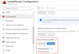 Create An Azure Files File Share With A Domain Controller Azure Microsoft Docs
