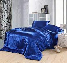 Stay cozy with queen comforter sets, king comforter sets & more! Royal Blue Bedding Set Silk Fitted Bed Sheets Satin Super King Size Queen Quilt Duvet Cover Double Bedspreads Doona Blue And Gray Bedding Grey And Blue Bedding From Grpei 103 48 Dhgate Com