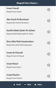 Mendatangi pemilik keju itu dan menceritakan keju itu sudah halal untukmu, kata pemilik keju kepada sang ibunda yang segera ia kabarkan. Biografi Para Ulama Besar Islam For Android Apk Download