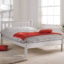 Low frame beds are designed in such a way that they are appropriate for use in living spaces which are rather constricted or where the ceilings are low. Ceasar Wooden Bed Frame Bedknobs