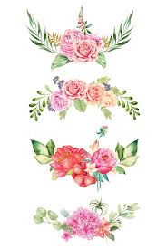 The Bottom Pink Flowers Color Flowers Simple Flowers Creative Borders Flower Print Bottom Pink Flowers Color Flower Border Flower Border Png Watercolor Flowers