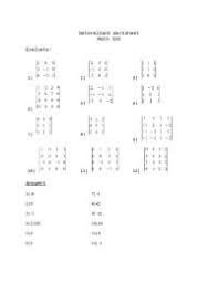 Maybe you would like to learn more about one of these? Precalculus Ii Determinant Practice Worksheet Math 122 Docsity