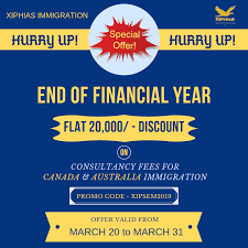 Hurry Up People At The End Of The Financial Year Xiphias Immigration Is Offering Flat 20 000 Discount On Consultan Australia Immigration Australia Migration Canada