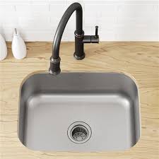 For your home or investment since granite composite sinks are not comprised wholly of stone, you are not going to pay nearly as much, says premier surfaces. Kraus Premier Undermount Kitchen Sink Single Bowl 23 In Stainless Steel Kbu12 Rona