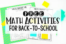 Engage 3rd graders with our fun, free and easy math activities for third graders. Free Back To School Math Activities Teaching With Jennifer Findley