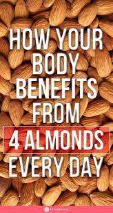 How Your Body Benefits From 4 Almonds Every Day In 2020 Health Benefits Of Ginger Lifestyle Eating Healthy Meal Prep