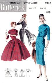 Vintage Sewing Pattern 1950s Evening Cocktail Dress Wiggle Etsy In 2020 Vintage Dress Patterns Cocktail Evening Dresses Vintage Fashion