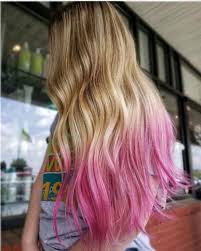 Black hair on top and pastel pink, blue, purple or silver at bottom is always a kind of attractive ombre style to girls. Dip Dyed Hair Is The Festival Trend That Refuses To Retire Blonde And Pink Hair Fashionisers C