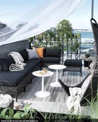 What A Beautiful Balcony With A Great View Ikea Outdoor Furniture Ikea Garden Furniture Ikea Outdoor