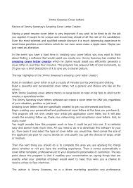 Online resume builder makes it fast & easy to create a resume that will get you hired. Jimmy Sweeney Cover Letters