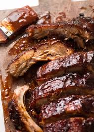 Place the ribs in a roasting pan and then in the oven. Oven Pork Ribs With Barbecue Sauce Recipetin Eats