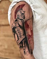 Along with sailor tattoos (and a part of these in a way can also be considered soldiers), tattoos of this style are a sample of the oldest tattoos in the west. Roman Soldier Tattoo Best Tattoo Ideas Gallery
