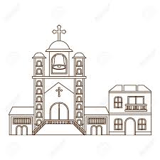 Select from premium church front of the highest quality. Church With Front View In Landscape Vector Illustration Design Royalty Free Cliparts Vectors And Stock Illustration Image 122750507
