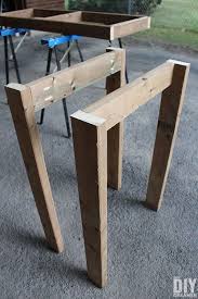 Diy Table Legs For The Outdoor Bar Table In 2020 Outdoor Bar Table Bar Table Diy Bar Table