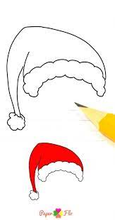 How To Draw A Santa Claus Hat An Easy Tutorial And Video Santa Claus Drawing Easy Santa Claus Hat How To Draw Santa