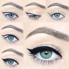 How to apply a perfect flawless eyeliner: Makeup For Green Eyes Winged Eyeliner Tutorial Eyeliner Tutorial Makeup For Green Eyes