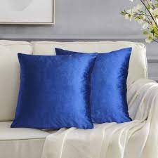 You're a vision in velvet. Amazon Com Gigizaza Royal Blue Velvet Decorative Throw Pillow Covers For Sofa Bed 2 Pack Soft Cushion Cover Royal Blue 18 X 18 Set Of 2 Home Kitchen