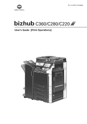 Doskonałe do biur i grup roboczych, takich jak wydziały finansów, księgowości i zasobów ludzkich, a także logistyki i w wielu innych, gdzie drukuje się przede wszystkim dokumenty. Konica Minolta Bizhub C280 Manual