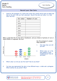pictogram worksheets grade 5 www grade1to6 com