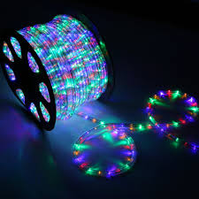 150 Rgb Multi Color Led Rope Light Home Outdoor Christmas Lighting Wyz Works
