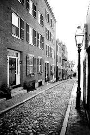 Framed Photo Print Of Boston Beacon Hill Cobblestone Street Black And White Vertical Print Picture Image Fine Art Photography Large Framed Print Wall Decor Art Black And White Picture Wall