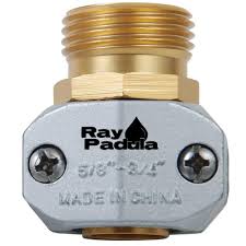 Repairing a hose puncture at the end of the hose is slightly different from repairing one on its length. Ray Padula 5 8 In 3 4 In Industrial Metal Male Thread Garden Hose Repair Rp Rimr 3 The Home Depot
